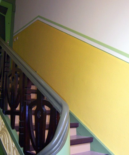 Arbeiten im Treppenhaus Treppenhaus